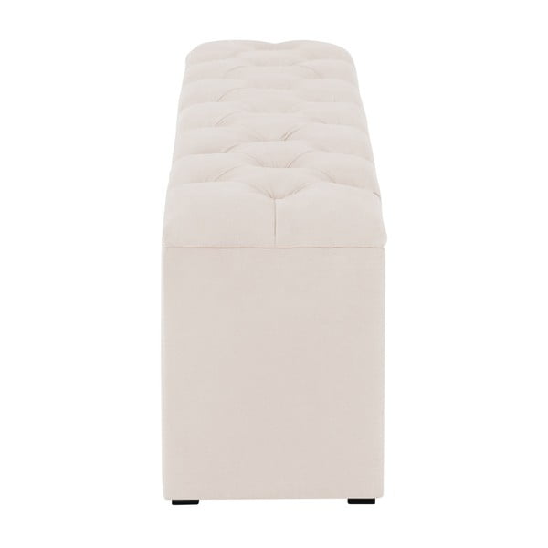 Ladă tapițată cu spațiu de depozitare Kooko Home Manna, 47 x 160 cm, bej-image-3