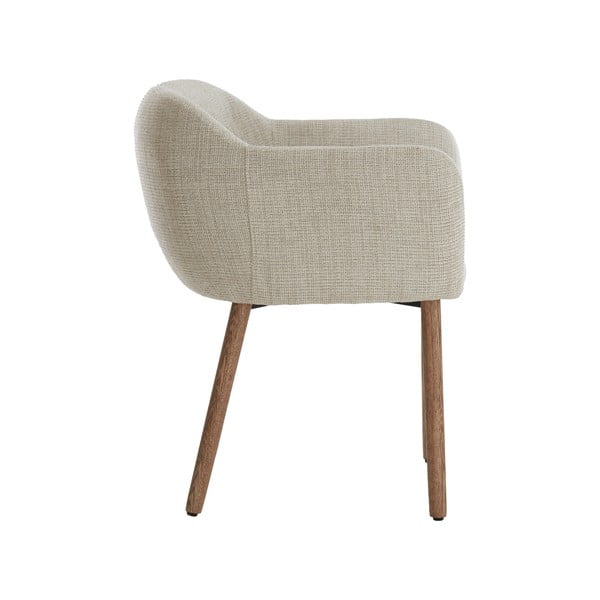 Set de scaune de sufragerie bej cu cotiere 2 buc. tapițat Blaine – Light & Living-image-3