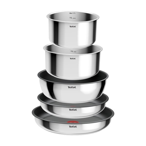 Set de vase pentru gătit 9 buc. din aluminiu INGENIO Cook Eat L881S904 – Tefal-image-2