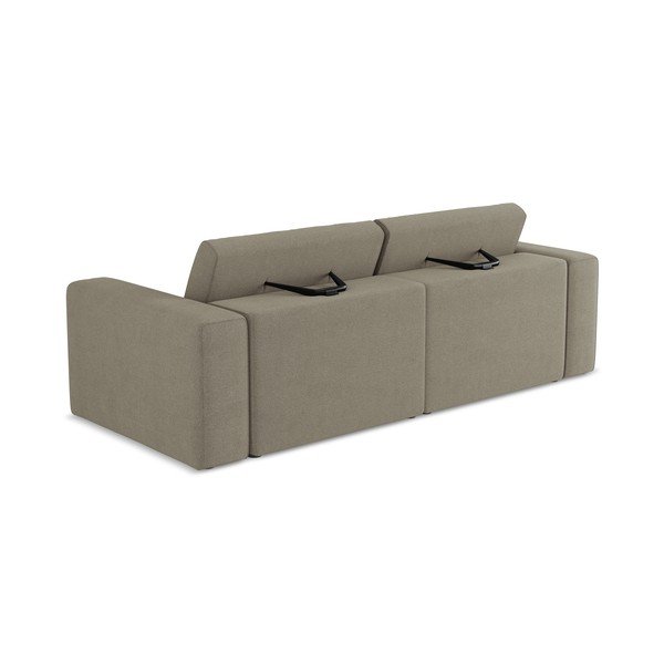Canapea modulară maro deschis 224 cm Kalea – Makamii-image-3