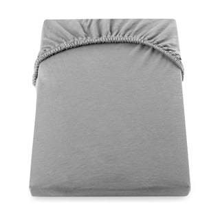 Cearșaf de pat cu elastic DecoKing Nephrite, 180–200 cm, gri