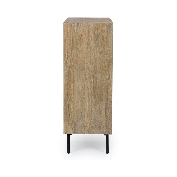 Dulap în culoare naturală din lemn de mango 92x110x40 cm Darsey – Bizzotto-image-2