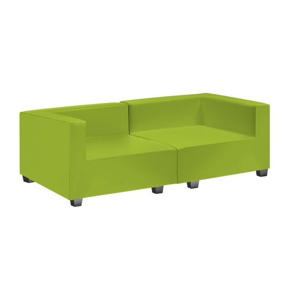 Canapea din 2 piese 13Casa Silvia, verde