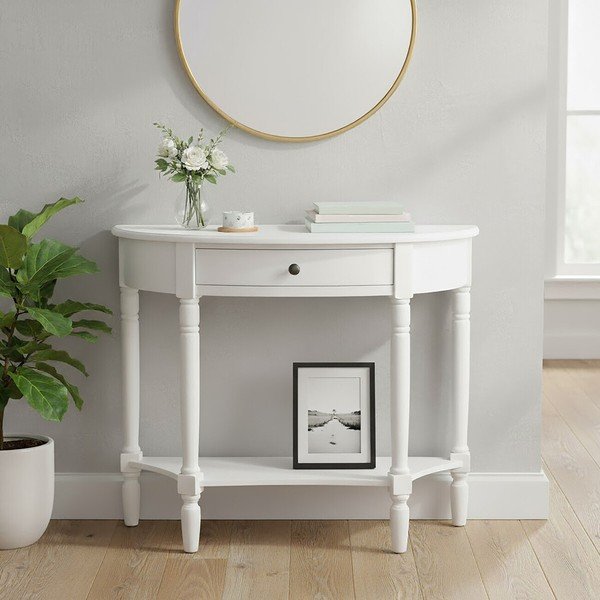 Masă consolă albă din lemn de pin 32x93 cm Heritage – Premier Housewares-image-1