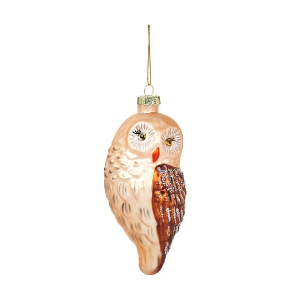 Ornament de Crăciun din sticlă Owl – Sass & Belle