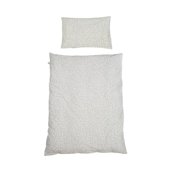 Lenjerie de pat pentru copii din bumbac pentru pătuț 100x135 cm Miffy – Roba