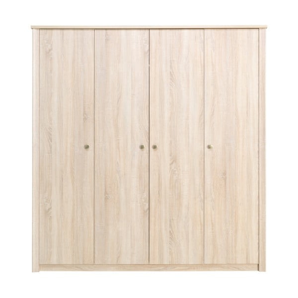 Dulap cu 4 uși și elemente în decor lemn de stejar Maridex Finezja