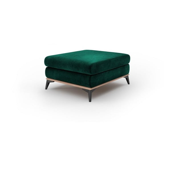 Puf cu tapițerie de catifea Windsor & Co Sofas Astre, verde smarald