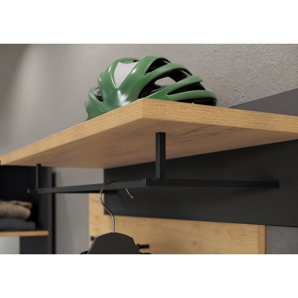 Set pentru hol gri închis în decor de stejar - Germania-image-1