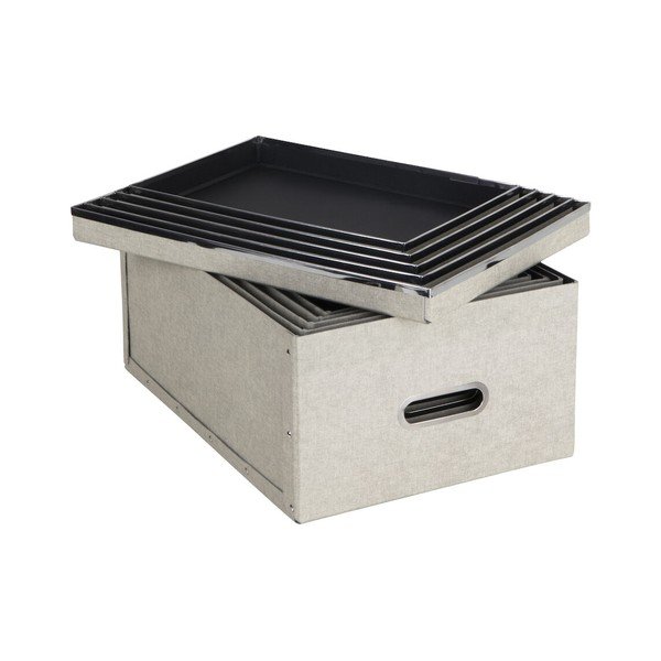 Cutii de depozitare 5 buc. cu capac Joachim – Bigso Box of Sweden-image-2