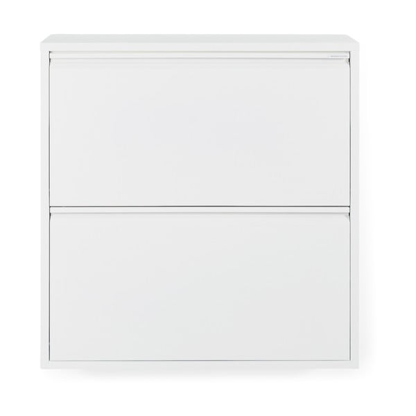 Pantofar alb cu deschidere înclinată din metal 75x77,5x22,5 cm Billy – Spinder Design-image-3