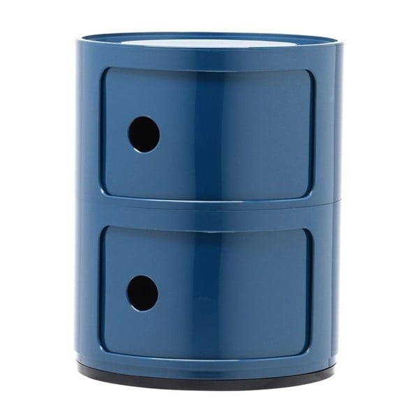 Container cu 2 sertare Kartell Componibili, albastru