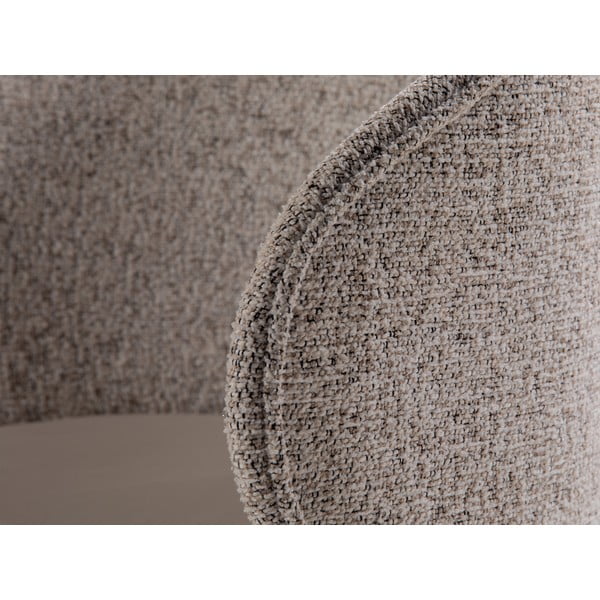 Fotoliu bej cu tapițerie din catifea Inez – Micadoni -image-1