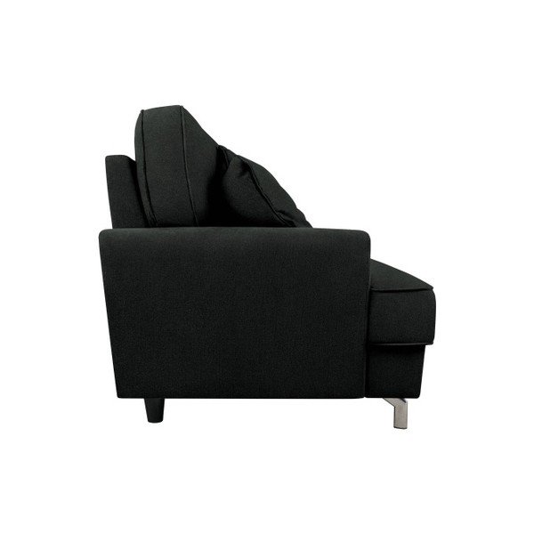 Canapea cu 2 locuri Kooko Home Rumba, negru -image-3