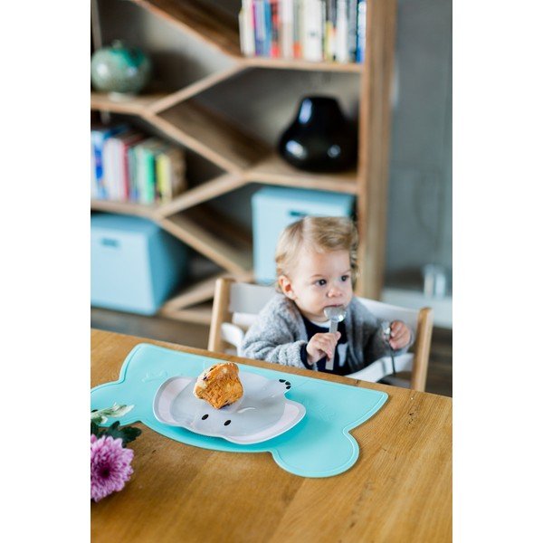 Suport din silicon pentru masă Kindsgut Bear, 48 x 25 cm, turcoaz-image-3