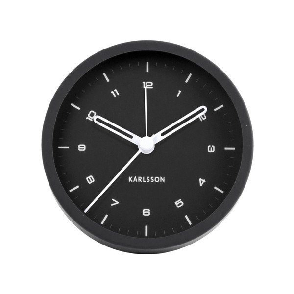 Ceas cu alarmă Karlsson Tinge, ø 9 cm, negru-image-1