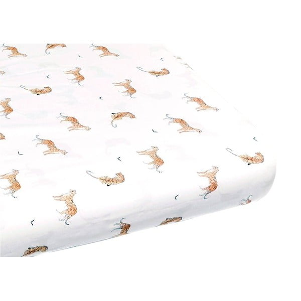 Cearceaf pentru copii din bumbac pentru pătuț 90x40 cm Leopardus - BELLAMY