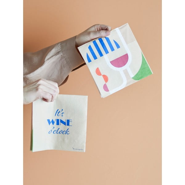 Șervețele 20 buc. din hârtie Wine – Bloomingville-image-1