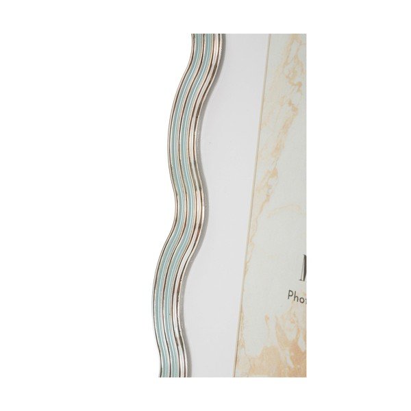 Ramă foto albastru-deschis/argintie cu picior de susținere din metal/din sticlă 17,5x22,5 cm Elizabeth – Mauro Ferretti-image-3