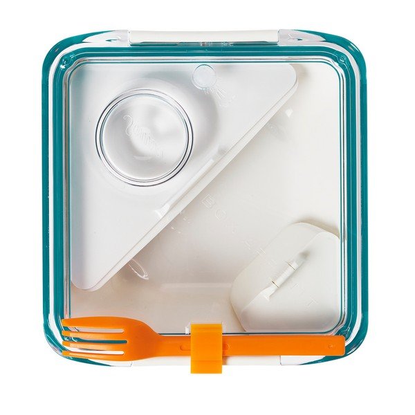 Cutie pentru gustare Black + Blum Apetit, 880 ml, alb-albastru-image-1