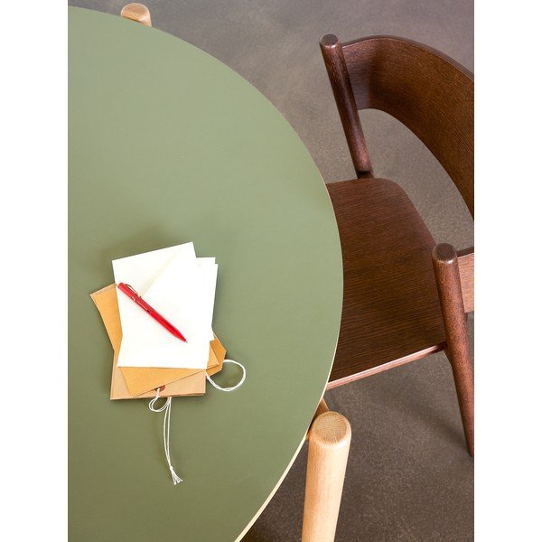 Masă de dining rotundă din lemn de stejar ø 115 cm Oblique – Hübsch-image-1