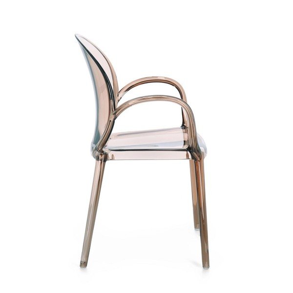 Scaun de grădină maro deschis din plastic Camilla – Bizzotto-image-3