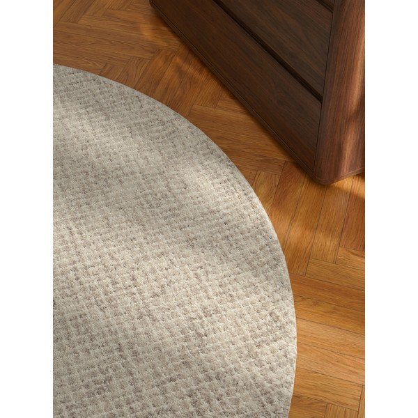 Covor bej rotund din lână ø 160 cm Eloise – Hanse Home-image-3