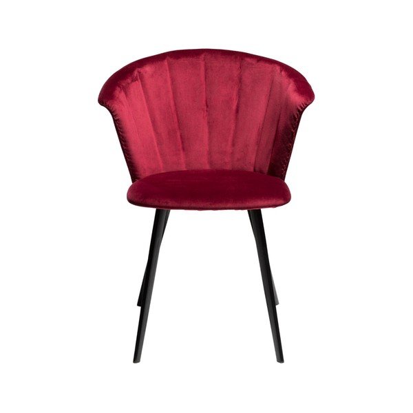 Fotoliu DAN–FORM Denmark Merge Velvet, vișiniu-image-1