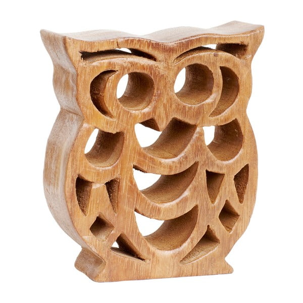 Sculptură decorativă din lemn Hübsch Owl