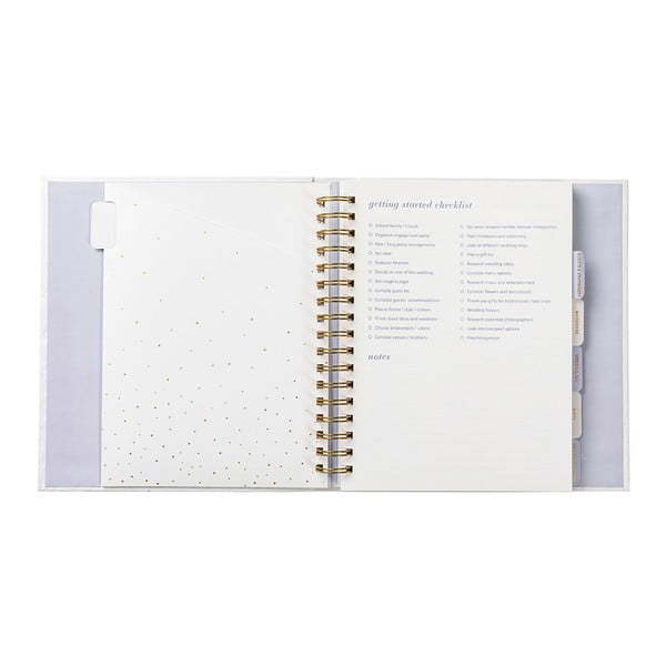 Planificator de nuntă cu buzunare Busy B,alb-image-4