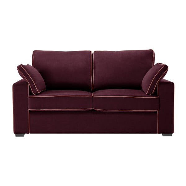 Canapea cu 2 locuri Jalouse Maison Serena, roșu violet