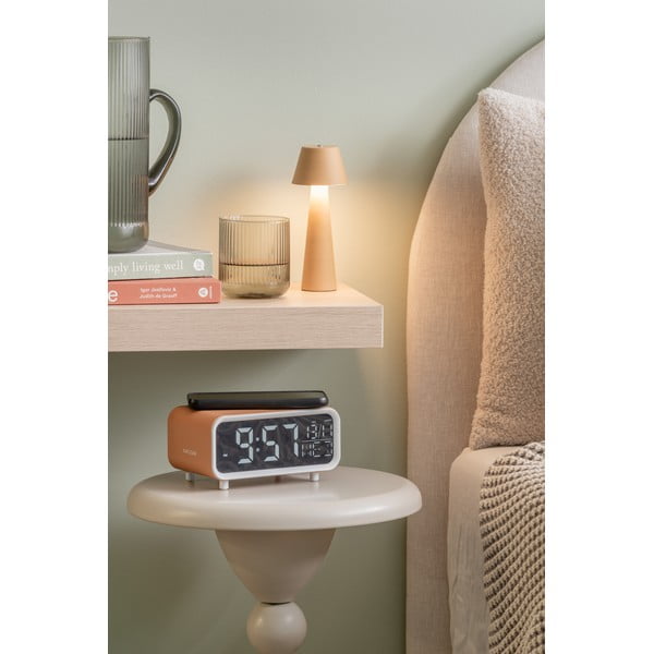 Ceas deșteptător cu încărcător wireless Chunky LED – Karlsson-image-1