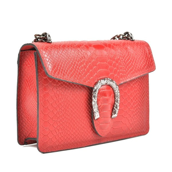 Poșetă din piele Renata Corsi Fiona, roșu-image-2