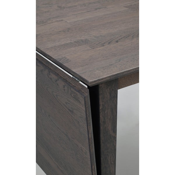 Masă de dining extensibilă din lemn masiv de stejar 120x80 cm Filippa - Rowico-image-4