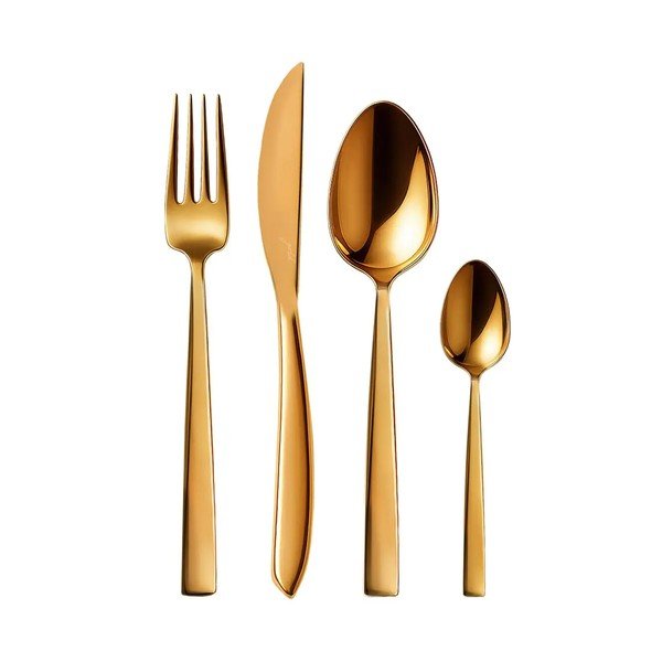 Tacâmuri aurii din oțel inoxidabil 24 buc. Gold – Orion