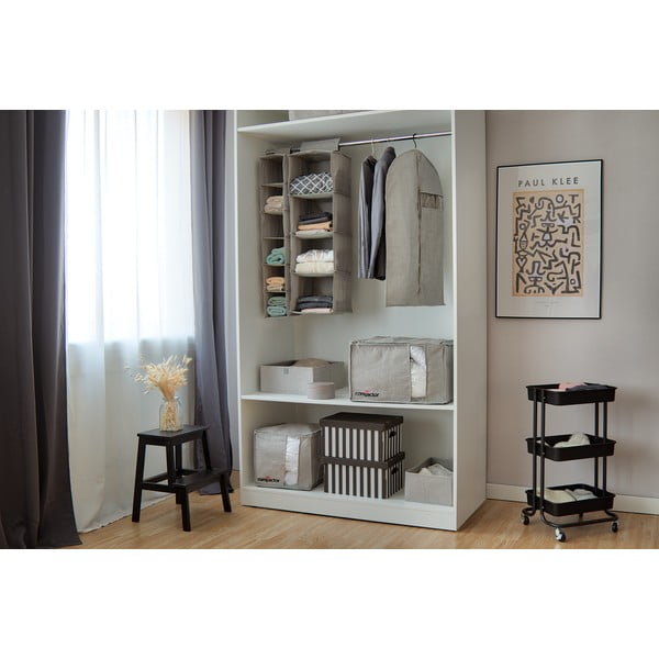 Cutie de depozitare cu vacuum Compactor Oxford, 125 l, gri-image-3