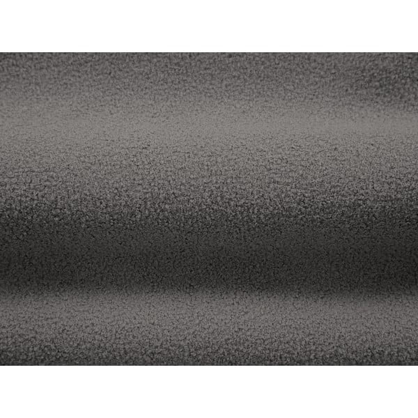Fotoliu gri cu tapițerie din stofă bouclé Chuck – Micadoni Home-image-4