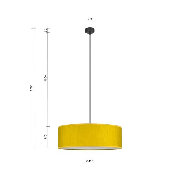 Lustră Sotto Luce Doce XL, ⌀ 45 cm, galben-image-4