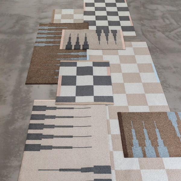 Covor bej lavabil 70x150 cm Marker – Mette Ditmer Denmark-image-3