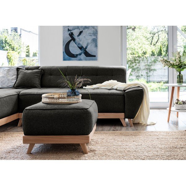 Taburet Miuform Dazzling Daisy, gri închis-image-4