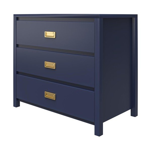 Comodă joasă de culoare albastru închis 91x80 cm Monarch Hill Haven - Støraa-image-3