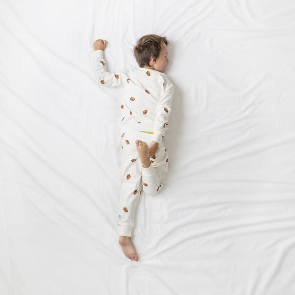 Pantaloni pentru băieți, albi, Snurk Winternuts, 140-image-1