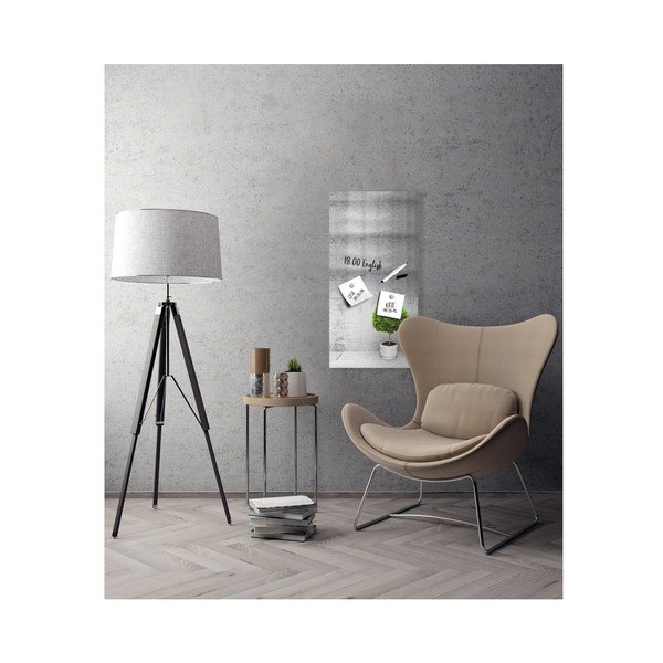 Tablă magnetică Styler Beton, 30 x 60 cm-image-1