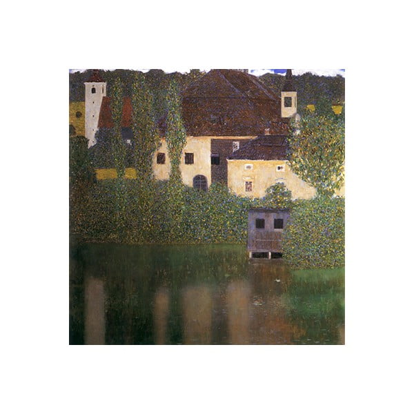 Reproducere tablou Gustav Klimt - Water Castle, 40 x 40 cm