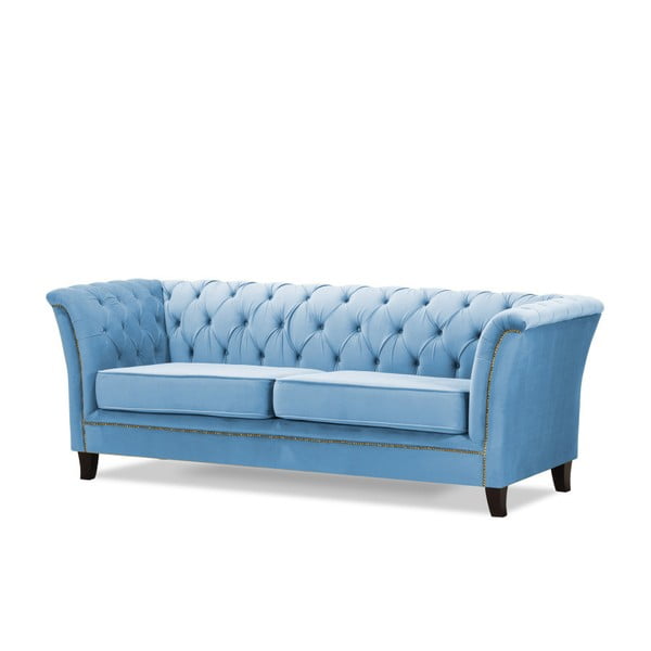 Canapea pentru 3 persoane Wintech Newport, albastru