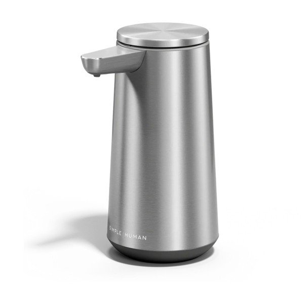 Dozator de săpun lichid argintiu mat automat din oțel inoxidabil 296 ml – simplehuman