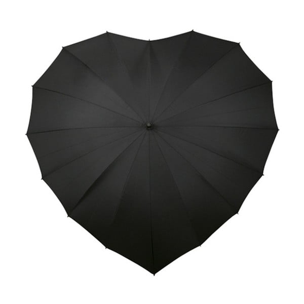 Umbrelă Ambiance Black Heart, negru