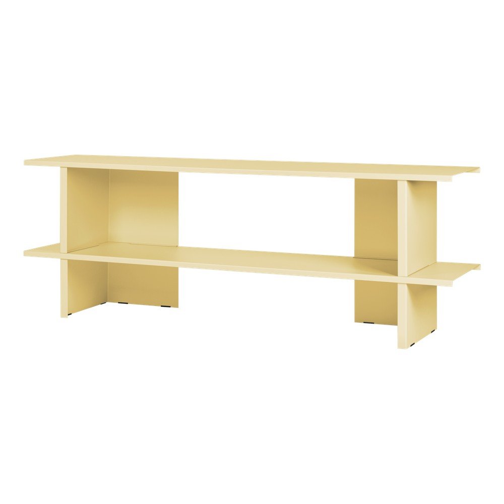 Etajeră galbenă din metal 160x57x37 cm Hes – noo.ma