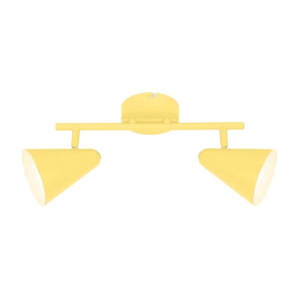 Plafonieră galbenă cu abajur din metal 42x10 cm Amor – Candellux Lighting-image-1