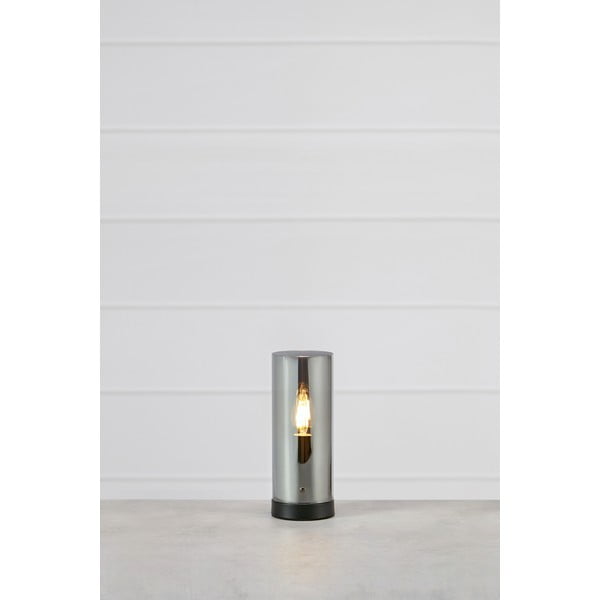 Veioză neagră cu abajur din sticlă (înălțime 23 cm) Post – Markslöjd-image-1